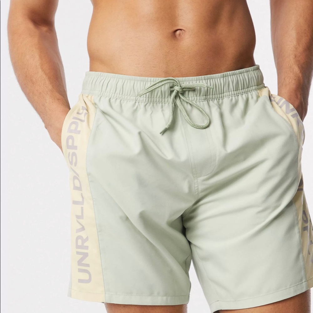 Mint Green ASOS Swimming Trunks Size Small